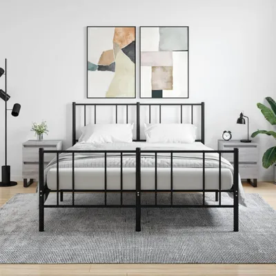 Produktbild von The Living Store Nachttische 2 Stk. Grau Sonoma 40x35x50 cm Holzwerkstoff