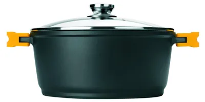 Aluminiumguss-Topf 4,2 L 24 cm mit Deckel, Antihaft, Induktion