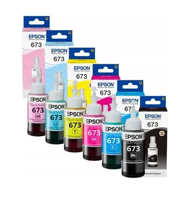 Produktbild von Epson Tinte T673 6x 70ml CMYK+LC+LM Originalset C13T67314A, C13T67324A, C13T67334A, C13T67344A, C13T67354A, C13T67364A