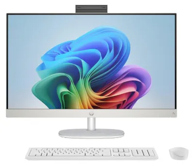 Image de HP Next Gen AI 27-ct2004nw, écran de 68,6 cm (27 pouces), Full HD, processeur AMD Ryzen AI 5, 16 Go de RAM, disque SSD de 512 Go, système d'exploitation Windows 11 Home