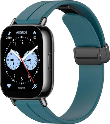 Obrázek produktu pro Pro Xiaomi Redmi Watch 5 Active Silikonový řemínek s magnetickou skládací sponou Green