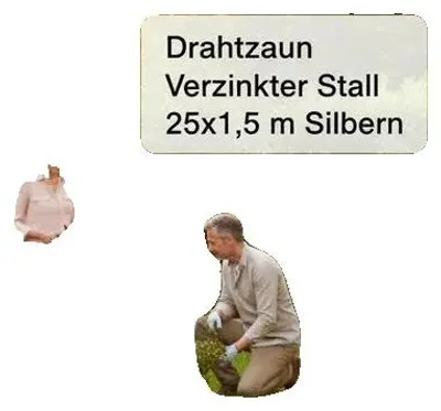 Productafbeelding van Draadhek, verzinkt staal, voor buitengebruik, zilverkleurig