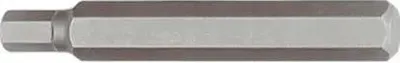 Produktbild von 10mm Sechskant Bit, 4mm Innensechskant, 75mm S2 Stahl
