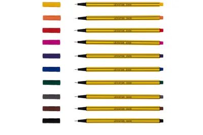 Produktbild von LEVIATAN D400 Fineliner Set 10 Verschiedenen Farbe | Feinleiner Stift Bunt Für Den Täglichen Gebrauch Geeignet | Feinlinerfilzstifte Hohe Qualität, Linienbreite Ca. 0.4 Mm Feinlinerfilzstifte