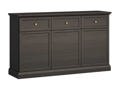 Produktbild von AX LIVING Kommode mit Schubladen Levantos K3T3S – 149cm Schwarz Grafit