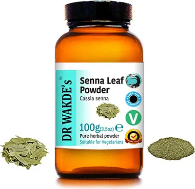 Produktbild von DR WAKDE'S Senna-Blattpulver (Cassia Senna) - 100 g (3,5 Unzen) | Rein, Raw & Getrocknetes Pulver | Ayurveda-Kräuter | Vegan | Nichts hinzugefügt
