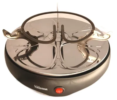 Produktbild von Tristar RA-2998 Raclette, 8 Person(en), Schwarz, Rund, Tasten, 0,8 m, 800 W