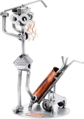 Zdjęcie produktu dla Metalowa figurka golfistki – ręcznie wykonana rzeźba