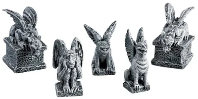 Productafbeelding van Kerstfiguur Gargoyles set of 5 LEMAX
