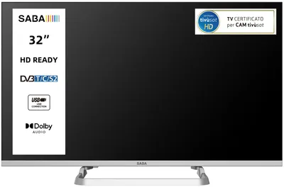 Image de SABA SA32M10, 81,3 cm (32 pouces), 1366 x 768 pixels, HD, LED, DVB-C, DVB-S, DVB-S2, DVB-T, DVB-T2, gris