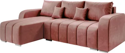 Produktbild von MIRJAN24 Ecksofa Pufetto, Eckcouch mit Bettkasten und Schlaffunktion, Stilvoll Polstersofa, L-Form (Farbe: Manila 29)