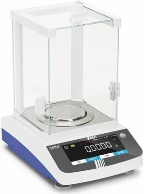 Produktbild von KERN & SOHN Analysenwaage, 0,22 kg, Weiß, Edelstahl, 6 kg