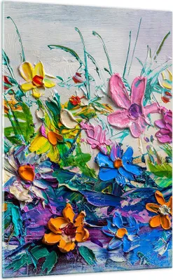 Produktbild von Bilder auf glas - Einteilig - Blumen die Farben pastos - 70x100cm - Glasbilder - Wandbilder - Bilder - zum Aufhängen bereit - Wanddekoration aus Glas - Glas Bilder - Wandbild auf Glas - GPA70x100-4521