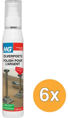 Imagen del producto de 6 unidades de limpiador para plata HG (125 ml)