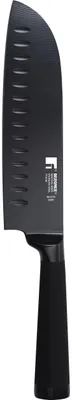 Santoku-Messer, schwarz, Edelstahl, 17,5 cm, antihaftbeschichtet