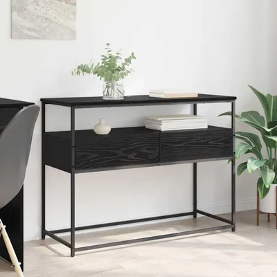 Immagine prodotto di Maison Exclusive - Consolle effetto rovere nero 100 x 40 x 75 cm