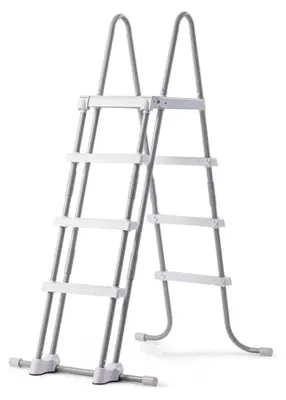 Zdjęcie produktu dla Intex 28077, Drabina, Szary, Biały, Plastik, Nad basenem naziemnym, Chiny, 132 cm