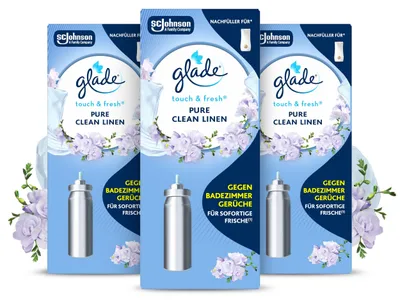 Image de Glade Touch & Fresh (Brise One Touch), recharge pour diffuseur d'air, mini-spray, parfum pur