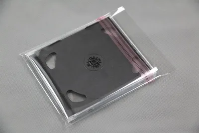 Produktbild von Schutzhüllen für CD Hüllen Jewel Case aus Folie mit Klappe und Adhäsionsverschluss 139x147 mm 2000 Stück