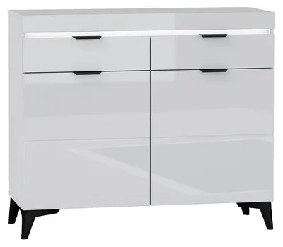 Produktbild von Buffet Ruben mit 2 Schubladen und 2 Türen, Weiß, 105cm