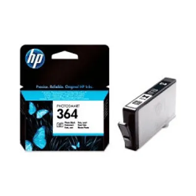 An HP ink cartridge and its packaging are shown against a white background.