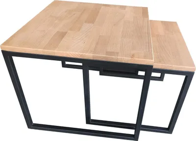 Produktbild von Beistelltisch 2er Set Buche 50 x 43 cm
