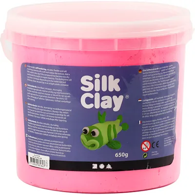 Imagen del producto de Arcilla de seda®, color rosa, 650 gramos, 1 envase