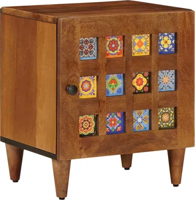 Zdjęcie produktu dla Szafka Nocna Brązowy 40 x 33 x 46 cm Drewno z mango