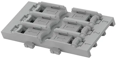 Produktbild von WAGO Befestigungsadapter 3-fach Grau