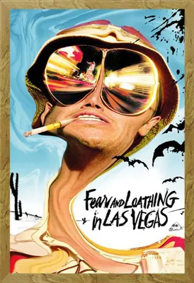 Produktbild von Fear and Loathing in Las Vegas - Poster - Key Art + Wechselrahmen, Shinsuke® Maxi MDF Eiche, Acryl-Scheibe