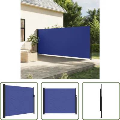 Produktbild von The Living Store Seitenmarkise Ausziehbar Blau 160x600 cm