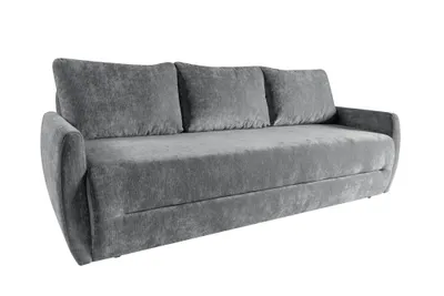 Produktbild von Schlafsofa PALERMO – Modernes 3-Sitzer Sofa mit Schlaffunktion und Bettkasten | 222 × 99 × 93 cm | Liegefläche 200 × 142 cm, Grau