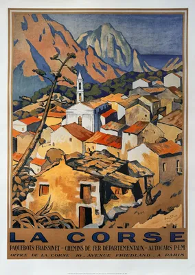 Zdjęcie produktu dla Korsyka Eviza – André Strauss – plakat 50 x 70 cm
