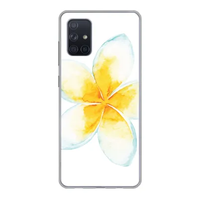 Produktbild von MuchoWow® Handyhülle Schutzhülle Hülle für Samsung Galaxy A51 Aquarellfarbe - Blume - Tropisch Silikon Softcase Handy Hülle - Schutzabdeckung