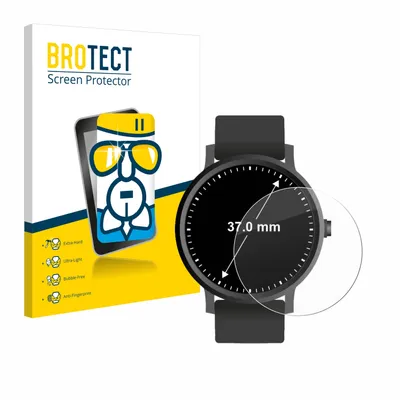 Produktbild von BROTECT Schutzglas für Armbanduhren (Kreisrund, ø: 37 mm) Schutzfolie Panzer Folie Glas Display Schutz klar