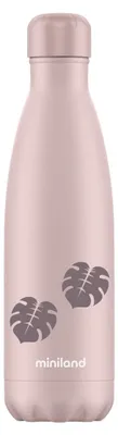 Zdjęcie produktu dla Miniland Terra Termoska, 500ml, różowa/liście