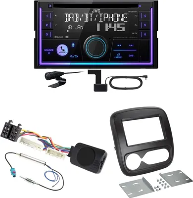 Produktbild von JVC KW-DB95BT Bluetooth Digitalradio USB CD Einbauset für Fiat Talento