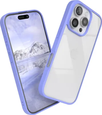 Produktbild von EAZY CASE Clear Hybrid Bumper Hülle für Apple iPhone 16 Pro, Handyhülle stoßfest mit Kameraschutz, Handycase dünn in Blau