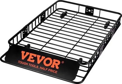 Produktbild von Roof Rack Cargo Basket, 64" x 39" x 6" Rooftop Cargo Carrier with Extension, Heavy-duty Steel 200 LBS Capacity Universal Roof Rack Basket, Luggage Holder for SUV, Truck