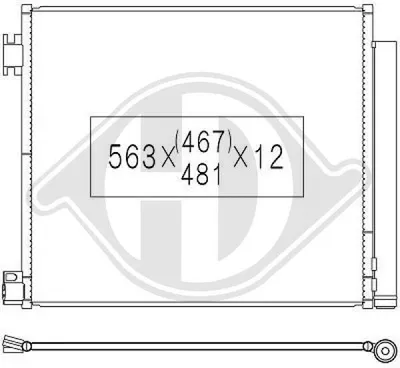 Produktbild von DIEDERICHS DCC1953 Kondensator Klimaanlage Klimakondensator für NISSAN Qashqai II (J11, J11) +Trockner