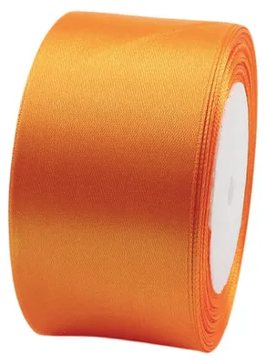 Produktbild von Satinschleife, Orange, 50 mm, 23 Meter, Dekorative Geschenkband