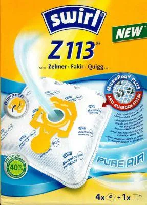 Produktbild von Swirl Staubsaugerbeutel Z113 MicroPor Plus für Zelmer, Fakir und Quigg Staubsauger