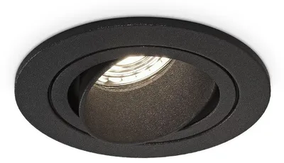 Produktbild von hoftronic LED Einbaustrahler 4 W 4000K GU10 Schwarz schwenkbar IP20