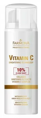 Obrázek produktu pro Farmona | Rozjasňující krém na obličej – 150 ml – s vitamínem C – pro všechny typy pleti – svěží citrusová vůně