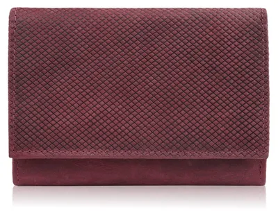 Image de Portefeuille en cuir à motifs géométriques pour femmes Petit Vintage Rose Rfid Paolo Peruzzi T-112-Hch