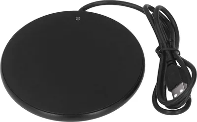 Produktbild von Kaffeetassenwärmer, 55 °C, konstante Temperatur, platzsparend, intelligente USB-Kerze für Zuhause, Büro, Reisen, Schwarz