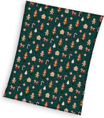 Produktbild von Supersoft Weihnachtsdecke 150/200cm Grün, PNL235032