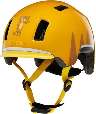 Image de Casque vélo pour enfant Affenzahn Tiger jaune taille S (48-53 cm) avec fermeture magnétique...