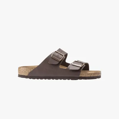 Produktbild von Birkenstock Classic Arizona Birko-Flor, Uni-Erwachsene Pantoletten, Braun (Dunkelbraun) Schmal 38