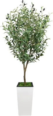 Productafbeelding van GarveeHome Kunstolijfboom, kunstplant, 150 cm, nep plant, kunststof plant